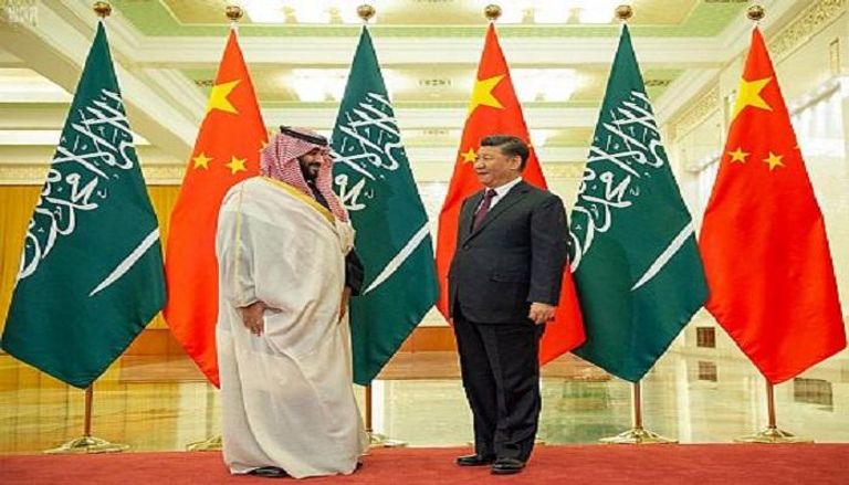 ولي العهد السعودي الأمير محمد بن سلمان مع الرئيس الصيني 