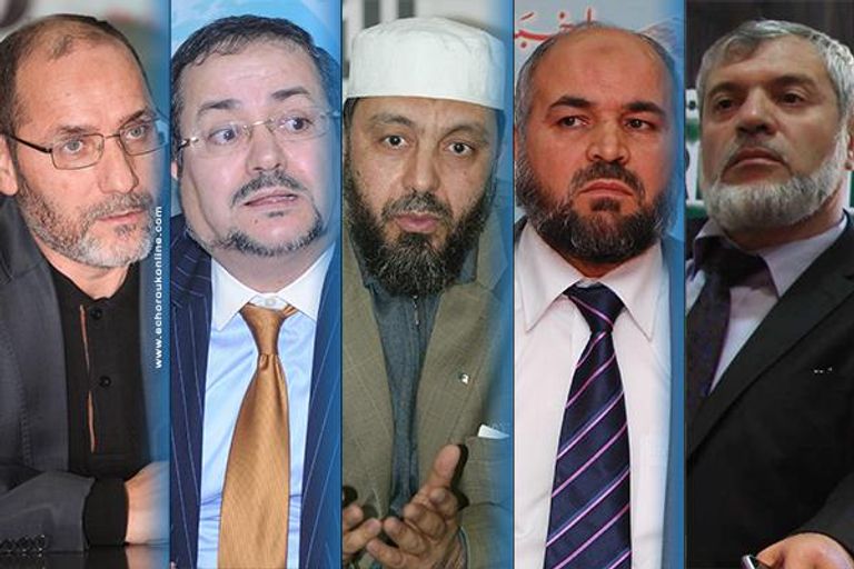 قادة الأحزاب الإخوانية في الجزائر مظاهرات في الجزائر ضد الولاية الخامسة