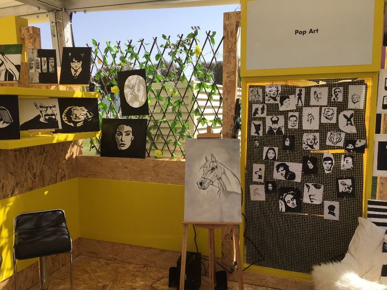 الطالبات الإماراتيات المشاركات في المشروع