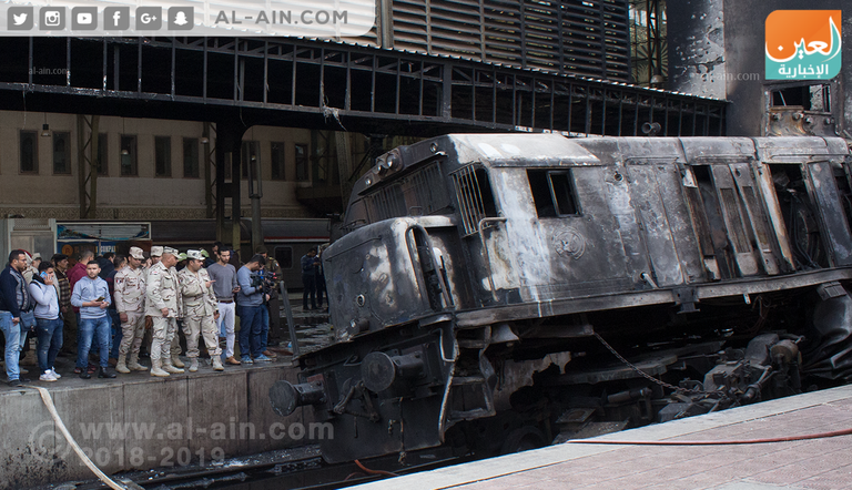 حادث قطار محطة مصر