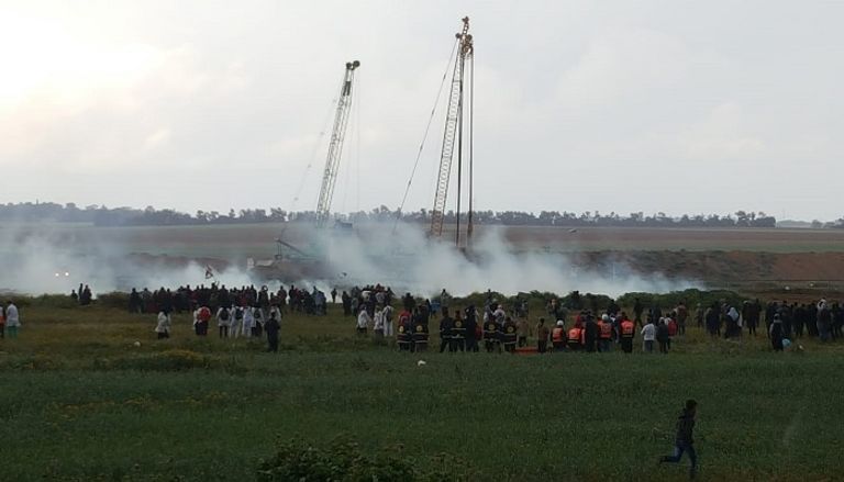 أحد المصابين في الجمعة الـ49 لمسيرات العودة 