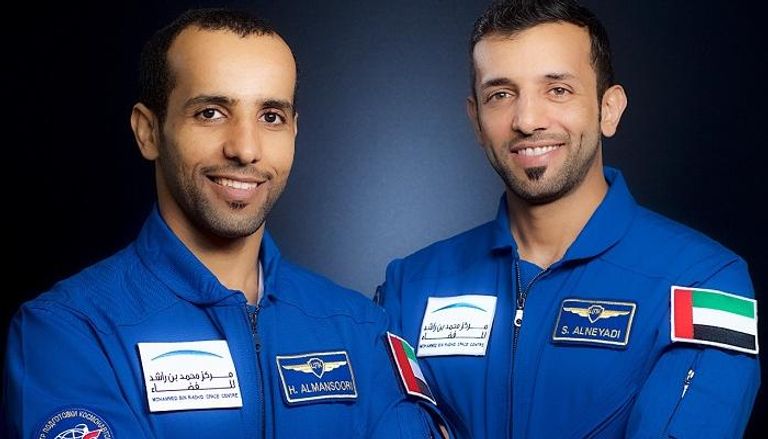 رائدا الفضاء الإماراتيان هزاع المنصوري وسلطان النيادي