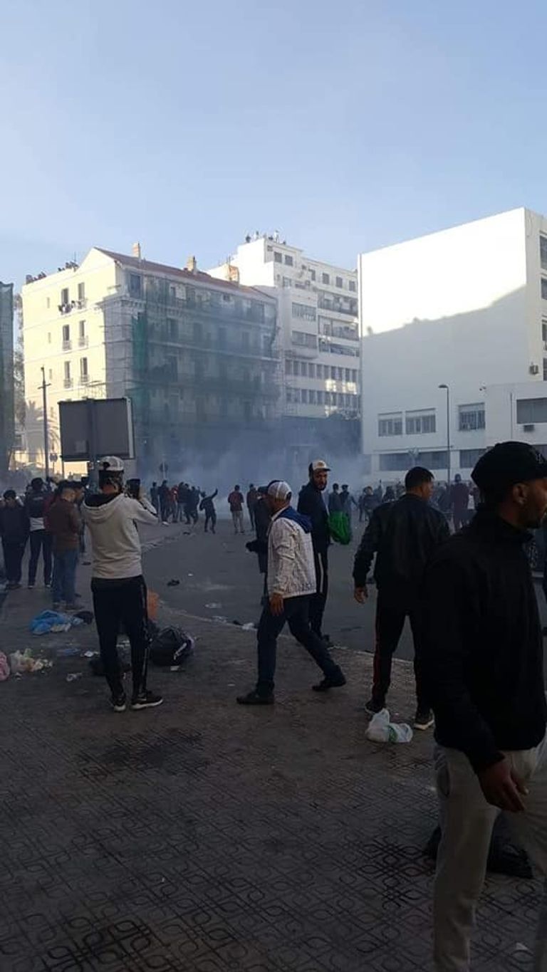 بعض أعمال التخريب في الجزائر العاصمة