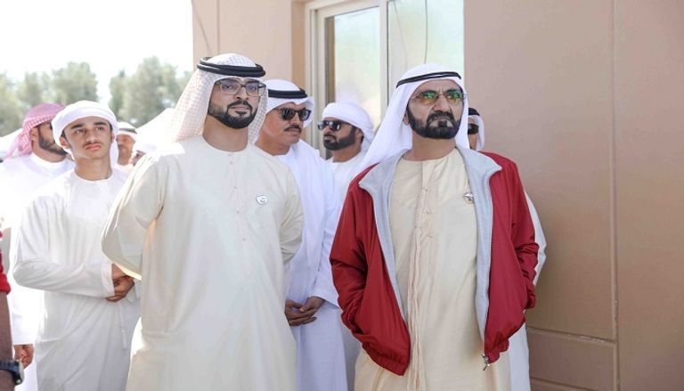  الشيخ محمد بن راشد آل مكتوم خلال لقائه الملك حمد بن عيسى آل خليفة