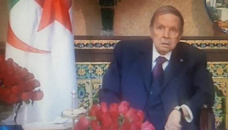 صورة لآخر ظهور  للرئيس الجزائري عبدالعزيز بوتفليقة