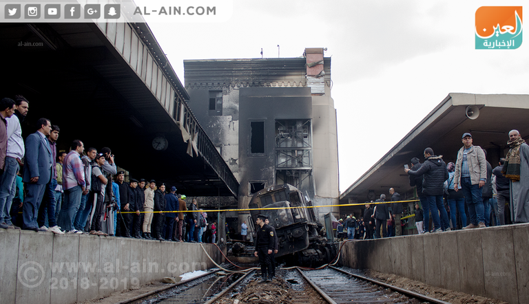 حادث قطار محطة مصر