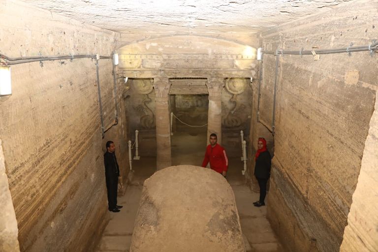 جانب من مقبرتي الورديان في مدينة الاسكندرية