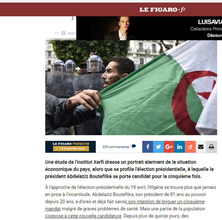 مخاوف فرنسية من تأجج الأوضاع في الجزائر