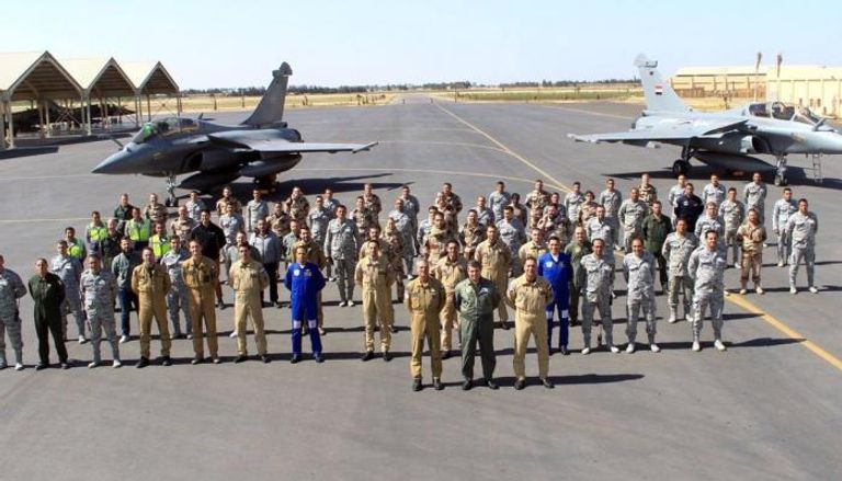 مصر وفرنسا تنفذان تدريبا جويا مشتركا بالمقاتلات رافال