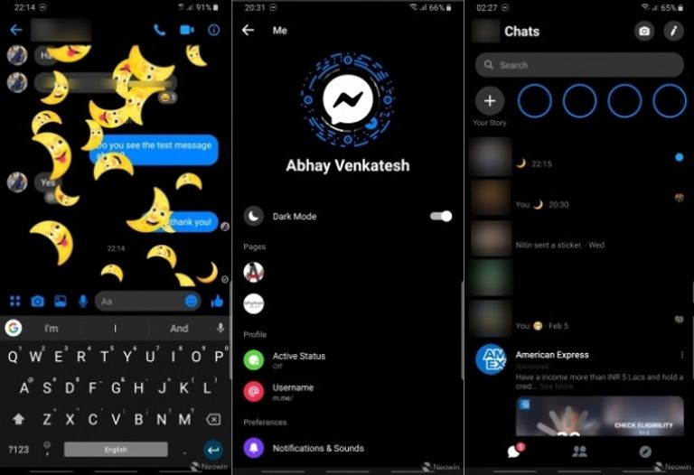 "الوضع المظلم" يصل إلى ماسنجر فيسبوك.. و"الهلال" كلمة السر