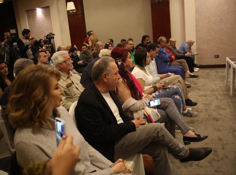 لطفي لبيب خلال ندوة تكريمه