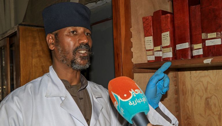 إحدى المخطوطات بدار الكتب الإثيوبية