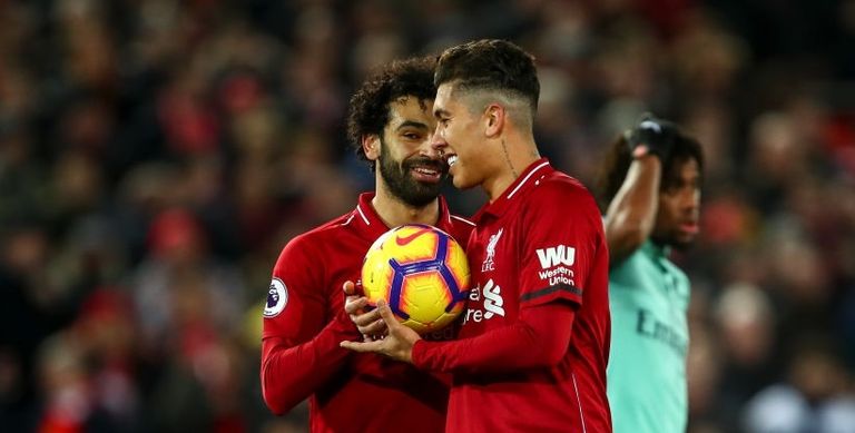 روبرتو فيرمينو ومحمد صلاح بول بوجبا وروميلو لوكاكو