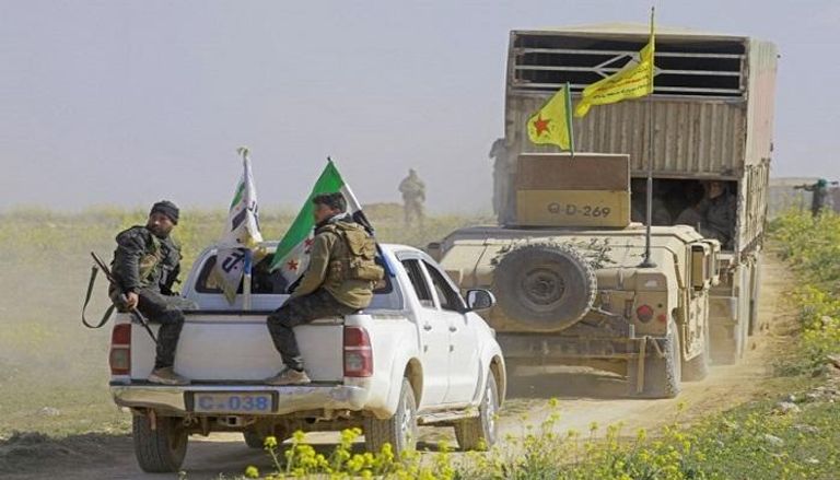 قوات سوريا الديمقراطية في طريقها إلى الباغوز قوات سوريا الديمقراطية في طريق تحريرها آخر جيب لداعش بسوريا