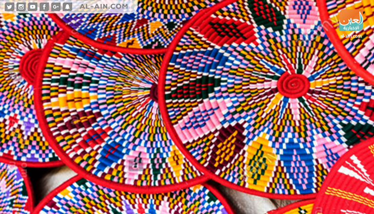 السلال الإثيوبية تستخدم في تقديم الطعام وتخزين الملابس