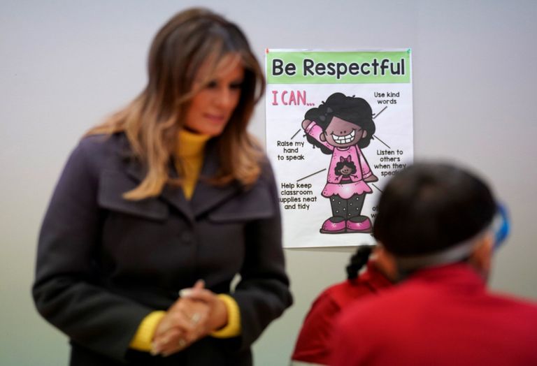 ميلانيا ترامب تقوم بجولة ترويجية لحملة (كن أفضل)