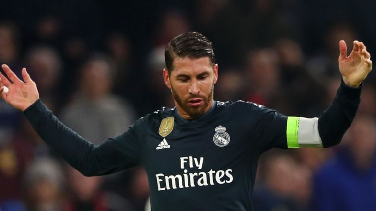 سيرخيو راموس قائد ريال مدريد سانتياجو سولاري مدرب ريال مدريد