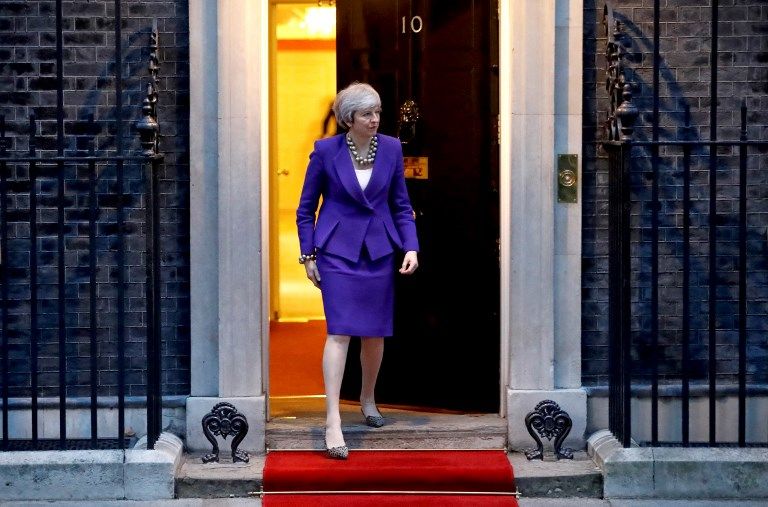 رئيسة الوزراء البريطانية تيريزا ماي- أ ف ب إصرار بريطاني على التوصل إلى اتفاق وتحقيق بريكست