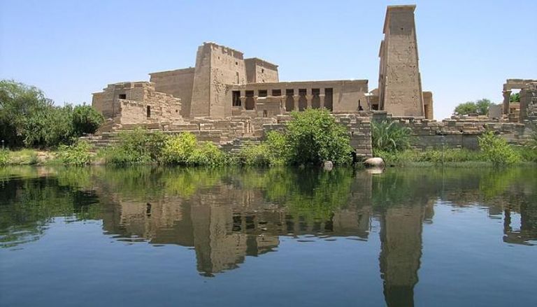 معبد "فيلة" في منطقة أسوان المصرية 