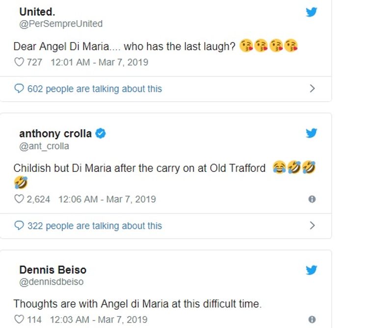 تغريدات جمهور يونايتد