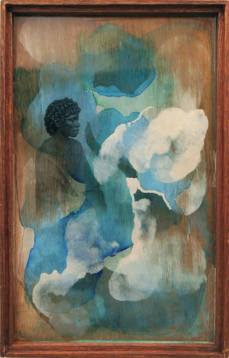 أحد الأعمال المعروضة في بينالي الشارقة