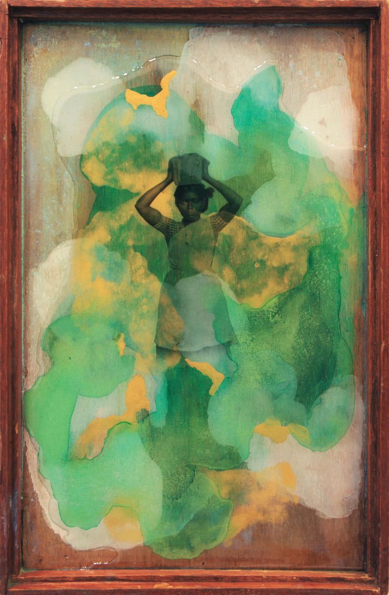 أحد الأعمال المعروضة في بينالي الشارقة