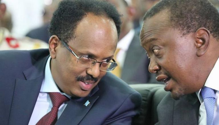 الرئيس الصومالي محمد عبدالله فرماجو أوهورو كينياتا