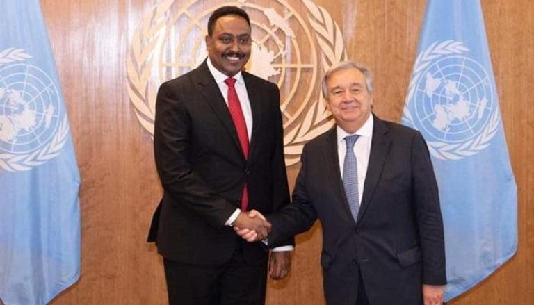 وزير الخارجية الإثيوبي والأمين العام للأمم المتحدة