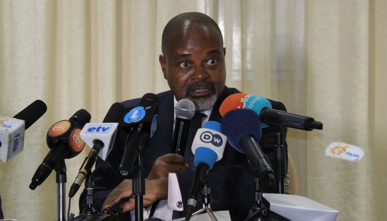 جانب من المؤتمر الصحفي للمسؤول الأممي