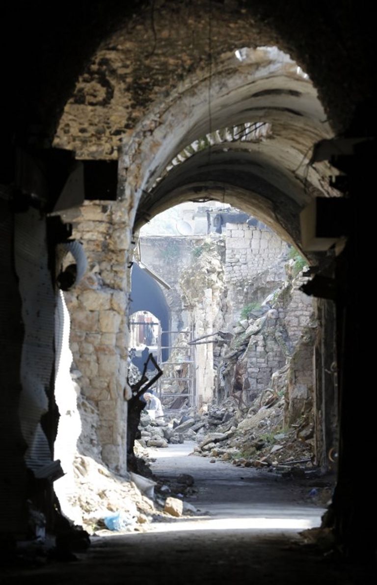  أسواق حلب القديمة تحاول النهوض من بين الأنقاض