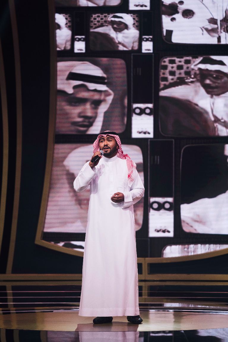 جانب من برنامج "الزمن الجميل" على تلفزيون أبوظبي