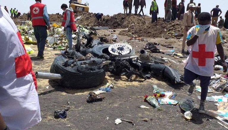 تواصل عمليات الإنقاذ في حادث الطائرة الإثيوبية المنكوبة