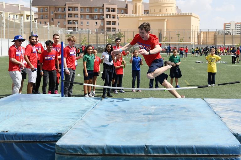 جانب من استقبال "وفود الأولمبياد الخاص"