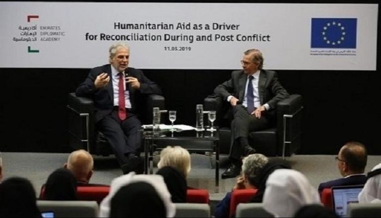 المفوّض الأوروبي للمساعدات الإنسانية خلال الجلسة
