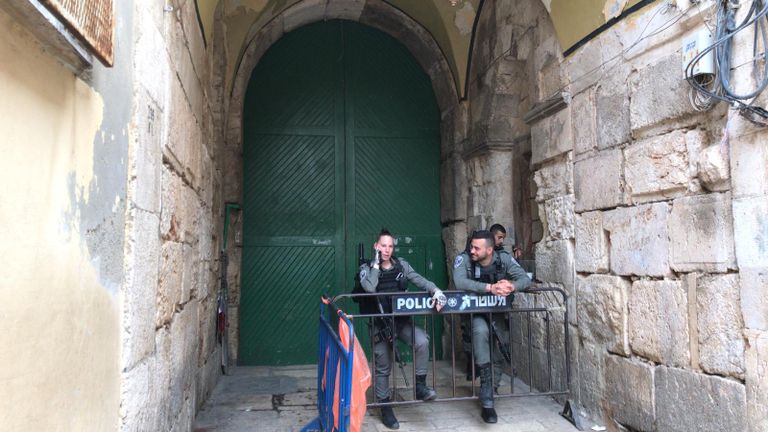 قبة الصخرة المشرفة فجر اليوم