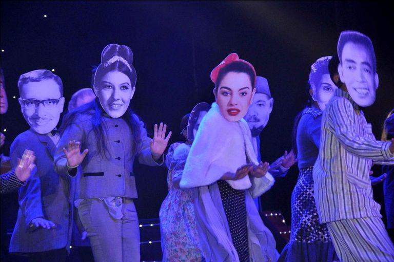 جانب من حفل التكريم بمهرجان المسرح العربي