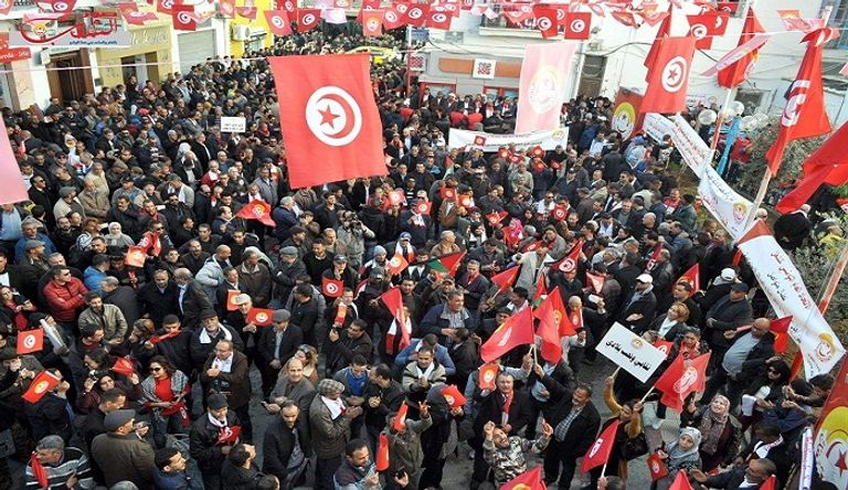 مظاهرات في تونس ضد حكومة الشاهد والإخوان - أرشيفية