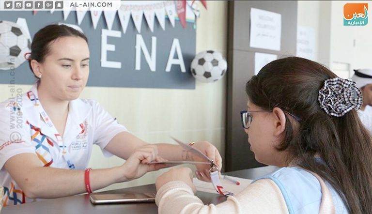 جانب من الاستعداد لتنظيم حفل افتتاح الأولمبياد الخاص