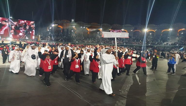 الشيخ محمد بن زايد آل نهيان يفتتح الأولمبياد الخاص بأبوظبي 