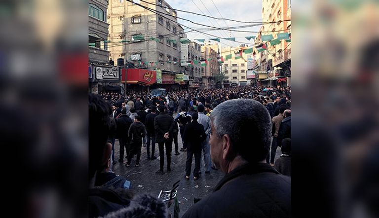 مظاهرات ضد حركة حماس في قطاع غزة