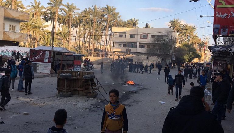 مظاهرات ضد حركة حماس في قطاع غزة