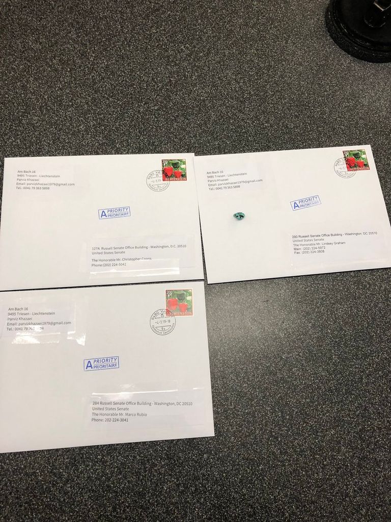 جانب من رسائل معارضين إيرانيين لنواب أمريكيين احتجاجات شعبية في إيران - أرشيفية