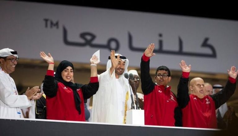 الشيخ محمد بن زايد آل نهيان يفتتح الأولمبياد الخاص بأبوظبي 