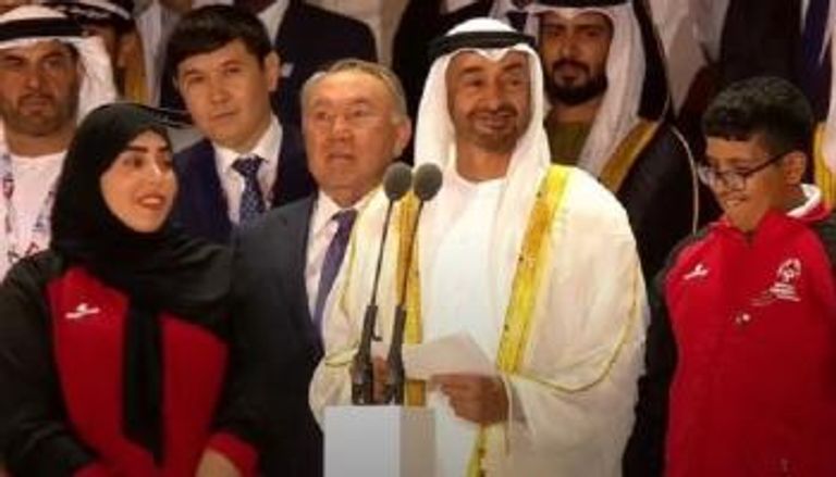الشيخ محمد بن زايد آل نهيان يفتتح الأولمبياد الخاص بأبوظبي 