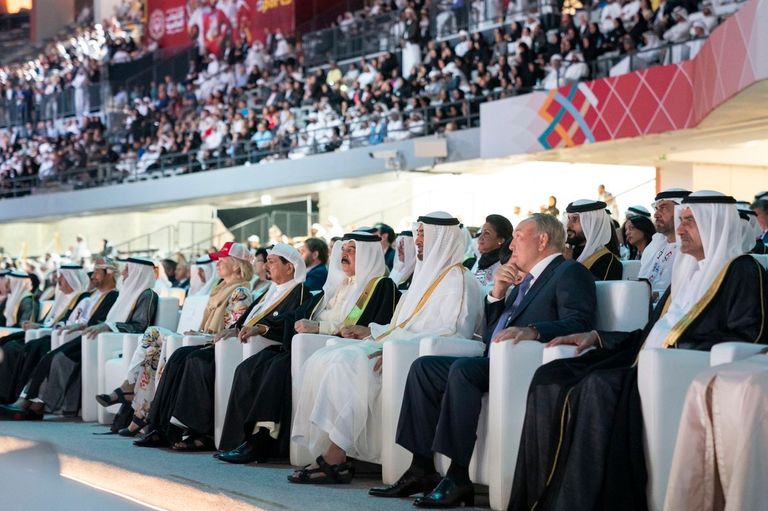 الشيخ محمد بن زايد آل نهيان يفتتح الأولمبياد الخاص بأبوظبي 