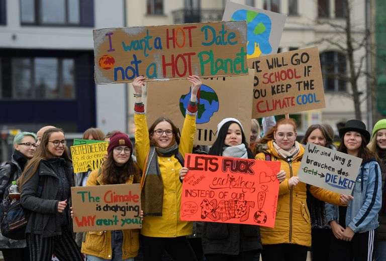 إضراب طلاب العالم احتجاجا على تغير المناخ