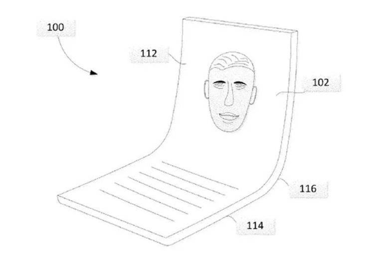 تصميم شاشة جوجل القابلة للطي