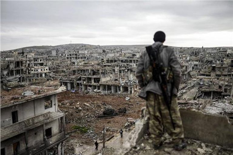 جانب من الدمار في سوريا 