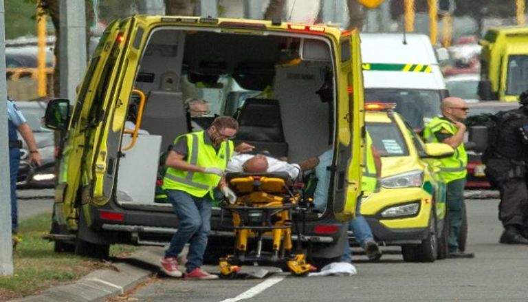 من موقع الهجوم الإرهابي في نيوزيلندا
