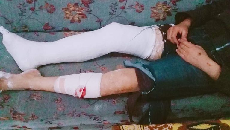 جانب من احتجاجات غزة